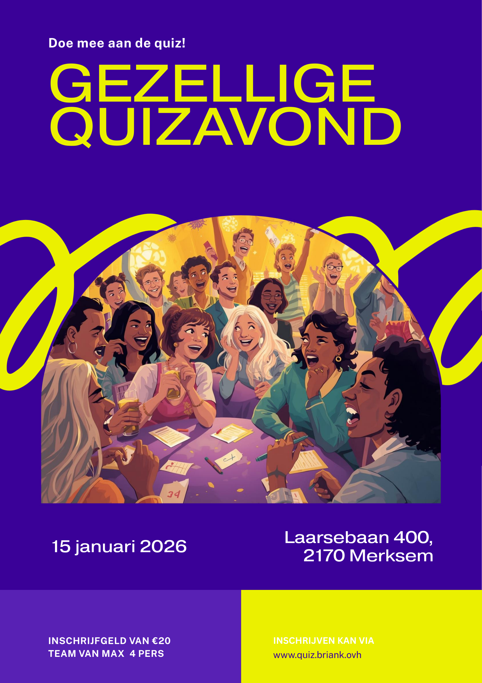 Flyer voor Quiz      -     TEST EVENT